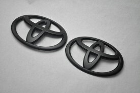 200系ハイエース　マットブラックorピアノブラックエンブレム　フロント/リアトヨタマークSET　　INVENTER/grow/メッキ/ブラッククローム/ゴールド/車エンブレム/車パーツ/