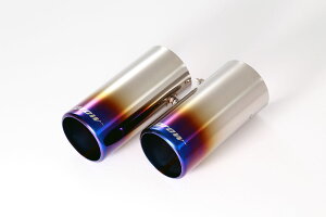 【grow】CX-5チタンマフラーカッター真円カール76Φ(フィニッシャー) 送料込