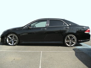 【最鏡面】200系クラウン ステンレス ピラー 鏡面HYPERブラック INVENTER/grow/ピラーパネル/メッキピラー/車パーツ/鏡面