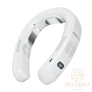 INVERNO 首かけ扇風機 ネッククーラー 羽なし 3つ冷却プレート 半導体冷却 首掛け 扇風機 6000mAh大容量 冷房/暖房 携帯 羽根なし 長時間 急速充電 持ち運び 静音 接触冷感 熱中症対策 アウトドア