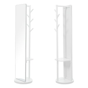 【60枚限定!全品10%OFFクーポン!】鏡 全身ミラー スタンドミラー 姿見 キャスター ハンガーラック 玄関 おしゃれ 収納 スタンド 回転 DIY 自撮り鏡鏡 ミラー 鏡 壁掛け鏡 全身鏡 飛散防止加工