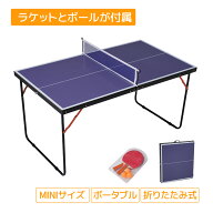 【先着77名様8%OFFクーポン】卓球台 専用ネット付 ラケット付 ピンポン球付 MINIサイズ 折りたたみ ボー…
