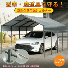 【先着77名様9%OFFクーポン】【一年間保証】カーポート 多機能物置 車庫 自動車用 大型 車 駐車 スチール製 頑丈 仮設倉庫 多機能 耐久性 物置 倉庫ポリカーボネート 駐車スペース 自動車用カーポート