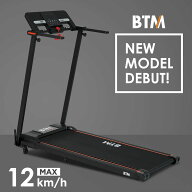 【先着77名様5%OFFクーポン】【一年間保証】BTM 電動ランニングマシン MAX12km/h ルームランナー BTM フ…