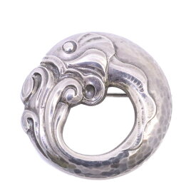 【中古】GEORG JENSEN ジョージジェンセン 10 魚モチーフ ブローチ シルバー925【いおき質店】