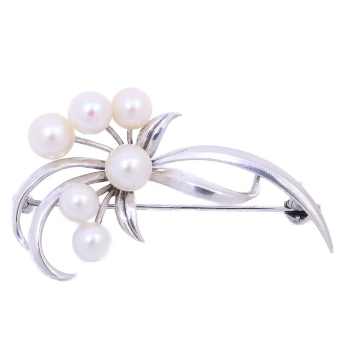 楽天市場】【中古】MIKIMOTO ミキモト リーフモチーフ ブローチ 
