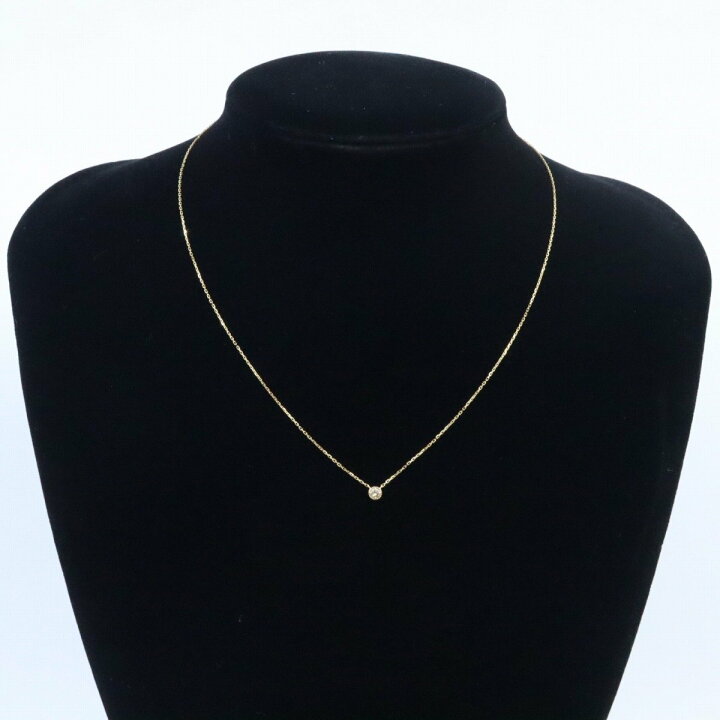 楽天市場】【中古】agete アガット ネックレス K18/ダイヤモンド0.07ct 