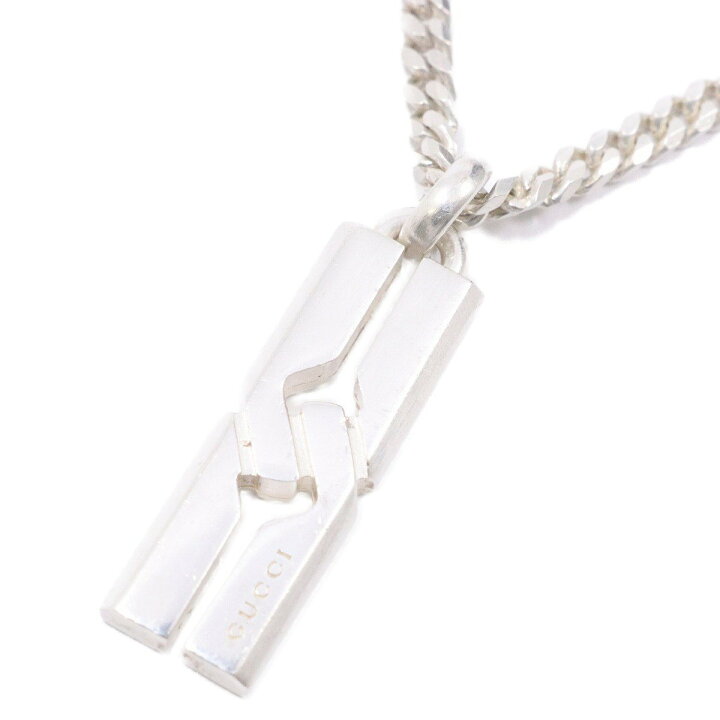 楽天市場】【中古】GUCCI グッチ ノット プレート 喜平チェーン 