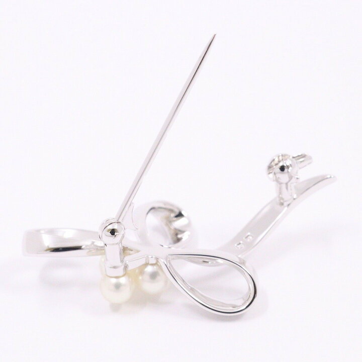 楽天市場】【中古】MIKIMOTO ミキモト リーフ リボンモチーフ ブローチ  