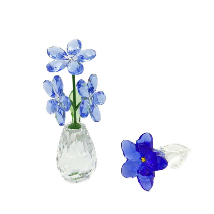 楽天市場】【中古】【希少・美品】SWAROVSKI スワロフスキー 青い花 