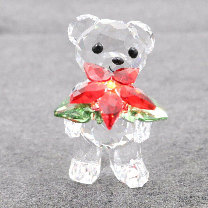 楽天市場】【中古】SWAROVSKI スワロフスキー クリスベア ポインセチア 