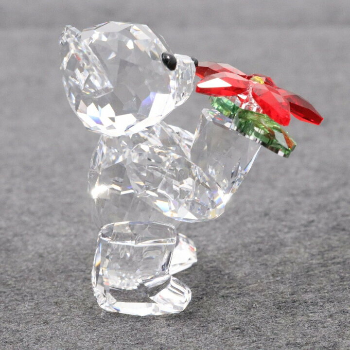 楽天市場】【中古】SWAROVSKI スワロフスキー クリスベア ポインセチア 