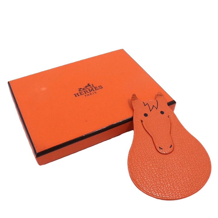 楽天市場】【中古】HERMES エルメス ピカブック ブックマーク 栞 馬  