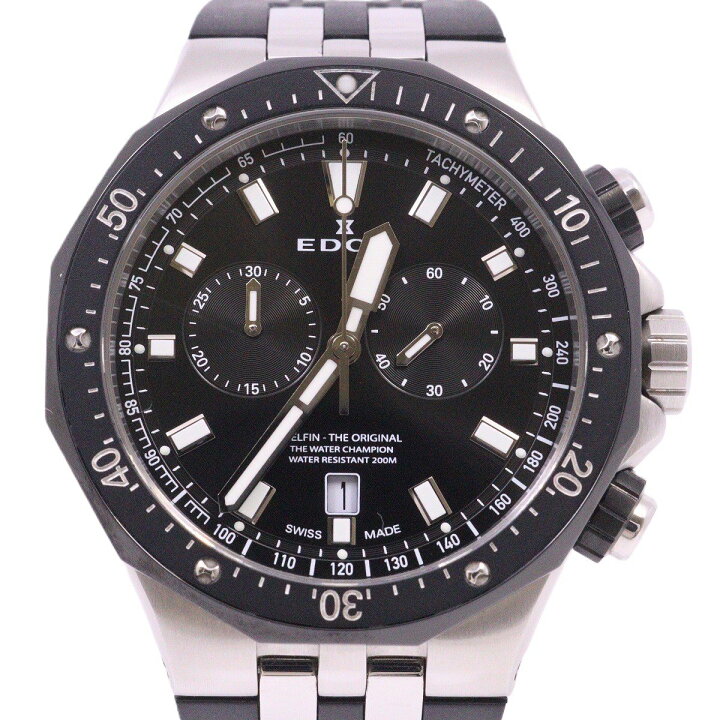楽天市場】【中古】EDOX エドックス デルフィン クロノグラフ クォーツ 