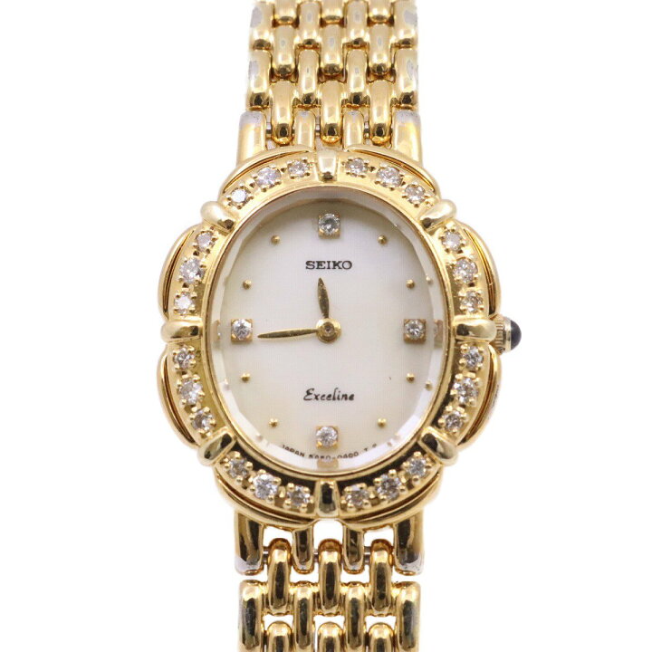楽天市場】【中古】SEIKO セイコー エクセリーヌ ダイヤベゼル  