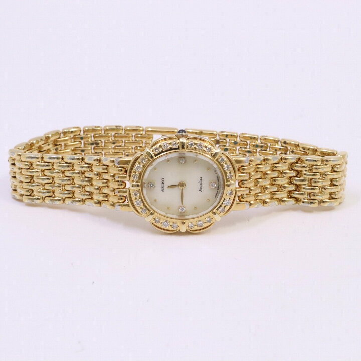 楽天市場】【中古】SEIKO セイコー エクセリーヌ ダイヤベゼル 