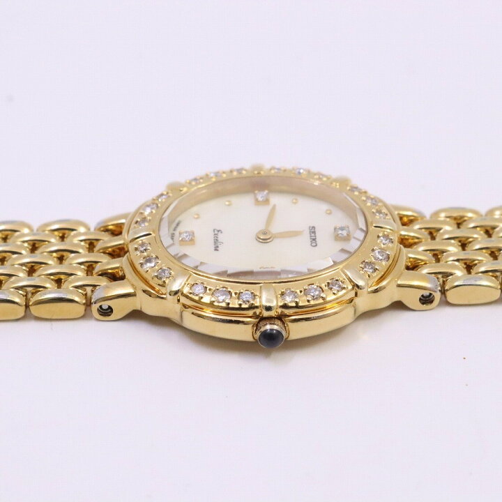 楽天市場】【中古】SEIKO セイコー エクセリーヌ ダイヤベゼル 