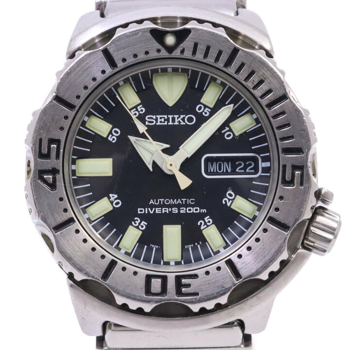 楽天市場】【中古】SEIKO セイコー ブラックモンスター 200M防水 自動 