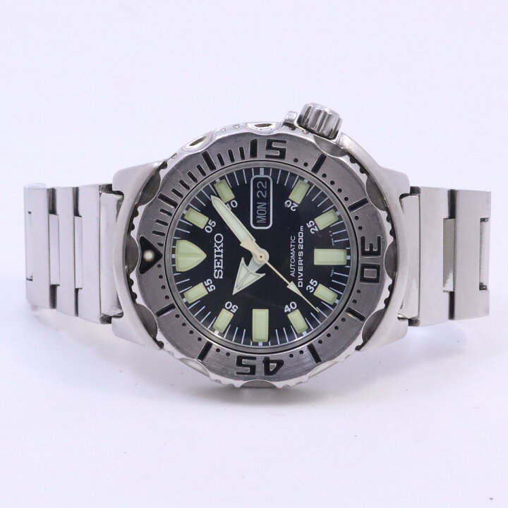 楽天市場】【中古】SEIKO セイコー ブラックモンスター 200M防水 自動 