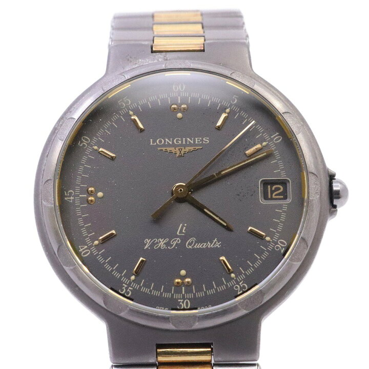 楽天市場】【中古】ロンジン コンクエスト V.H.P.クォーツ メンズ 