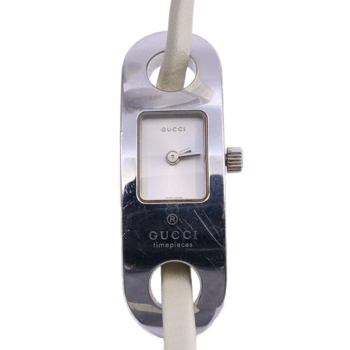 楽天市場】【中古】グッチ 6100L ブレスウォッチ クォーツ レディース  