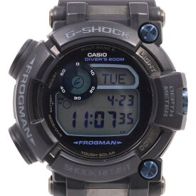 【中古】カシオ G-SHOCK フロッグマン ソーラー電波 メンズ 腕時計 ブラック×ブルー GWF-D1000B-1JF【いおき質店】