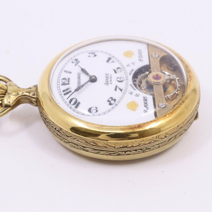 楽天市場】【中古】HEBDOMAS ヘブドマス ARNEX 8日間手巻き 懐中時計 