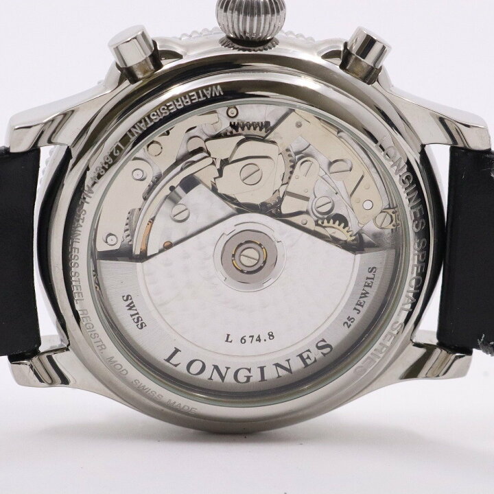 楽天市場】【中古】ロンジン リンドバーグ クロノグラフ 自動巻き  
