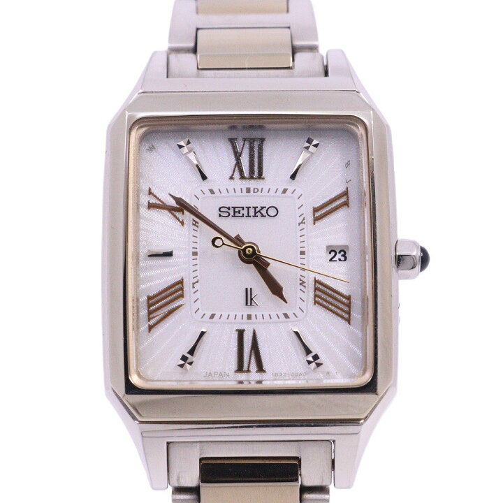 楽天市場】【中古】SEIKO セイコー ルキア スクエア型 ソーラー電波