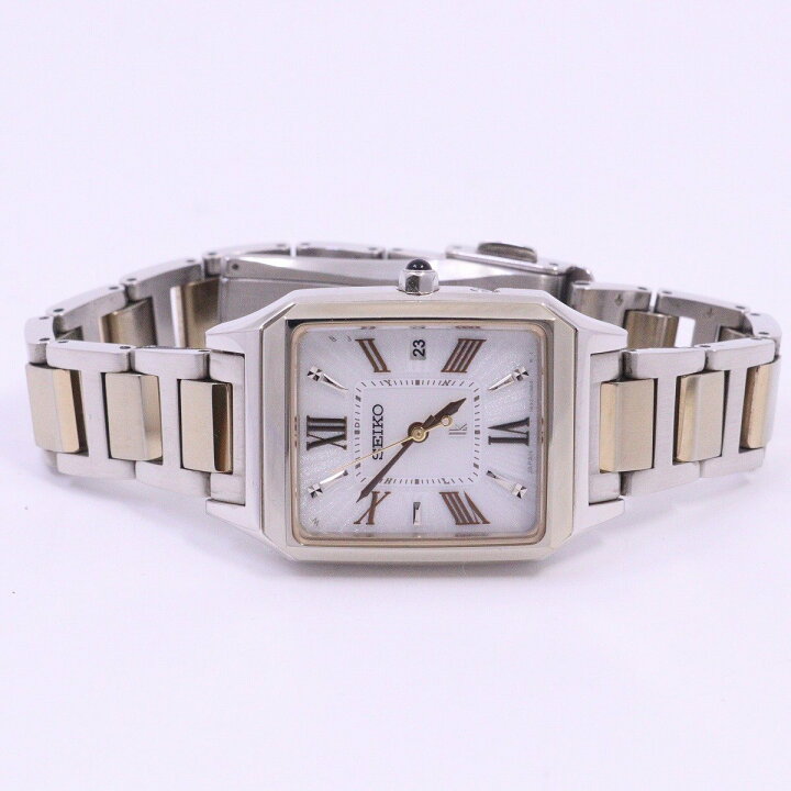 楽天市場】【中古】SEIKO セイコー ルキア スクエア型 ソーラー電波 