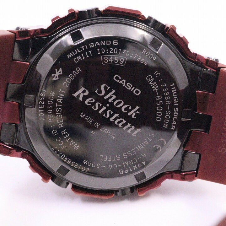 楽天市場】【中古】カシオ G-SHOCK フルメタル ボルドーIP Bluetooth 