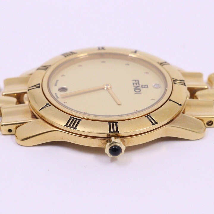 楽天市場】【中古】フェンディ 860G クォーツ メンズ 腕時計 ゴールド 