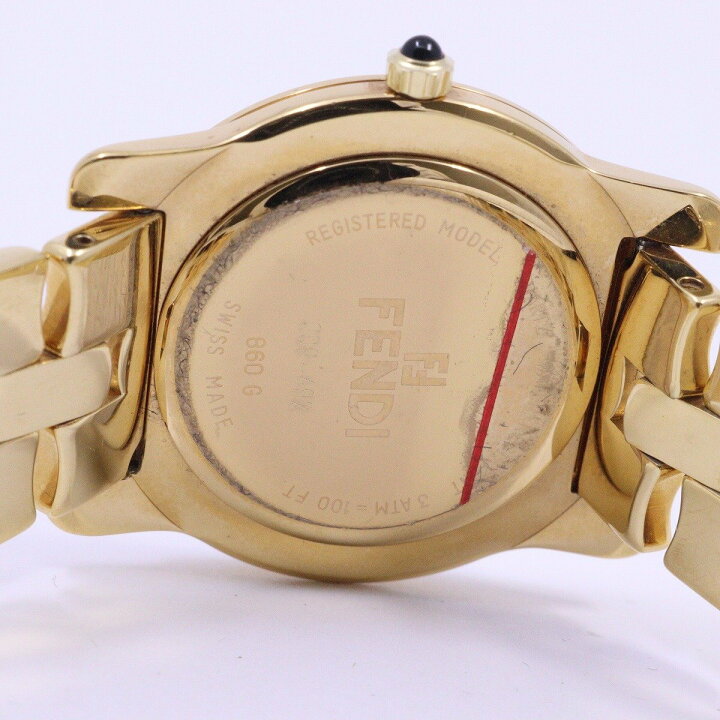 楽天市場】【中古】フェンディ 860G クォーツ メンズ 腕時計 ゴールド 
