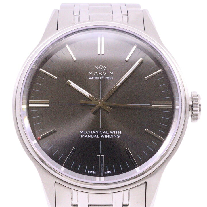 楽天市場】【中古】MARVIN マーヴィン ラウンド型 手巻き メンズ 