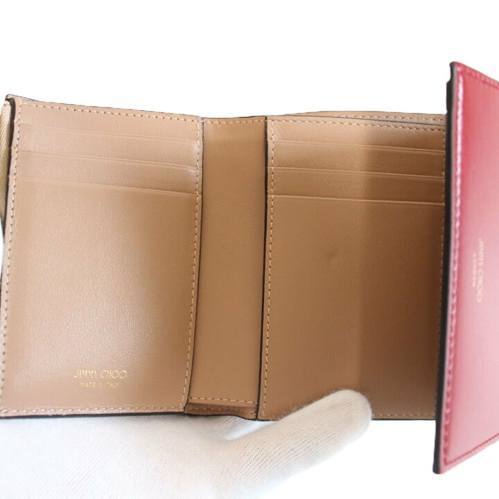 楽天市場】【中古】JIMMY CHOO ジミーチュウ 三つ折り財布 Marinda AYO  