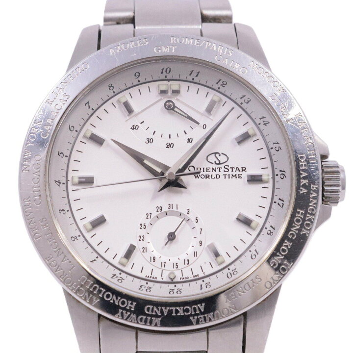 楽天市場】【中古】オリエントスター ワールドタイム GMT 自動巻き 