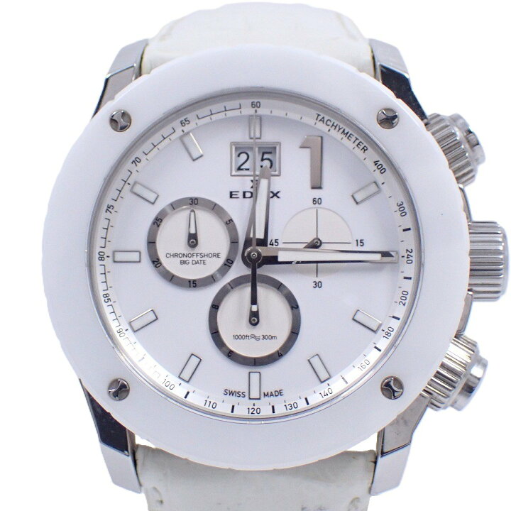 楽天市場】【中古】EDOX エドックス クラスワン クロノオフショア 