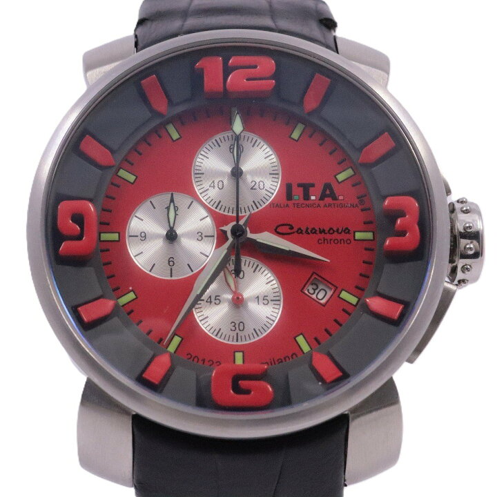楽天市場】【中古】I.T.A. カサノバ クロノグラフ クォーツ メンズ 