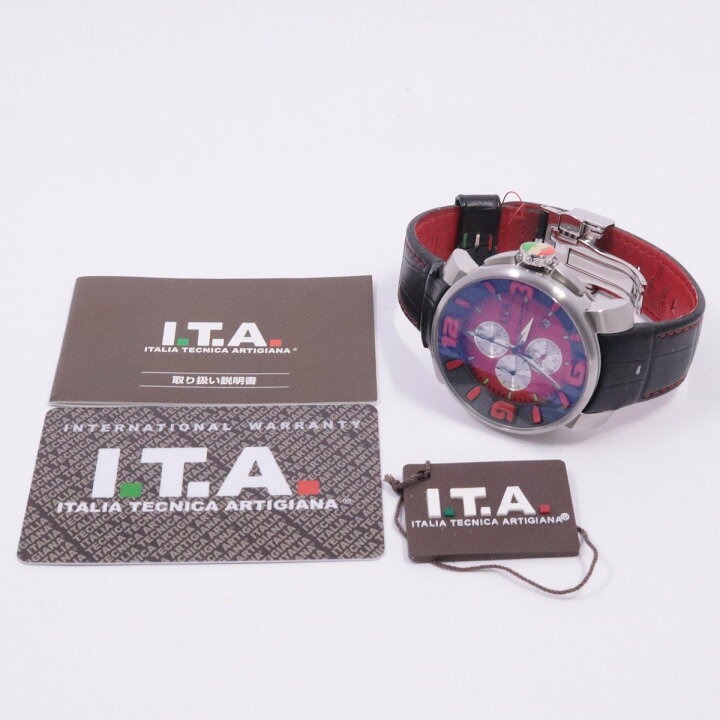 楽天市場】【中古】I.T.A. カサノバ クロノグラフ クォーツ メンズ 