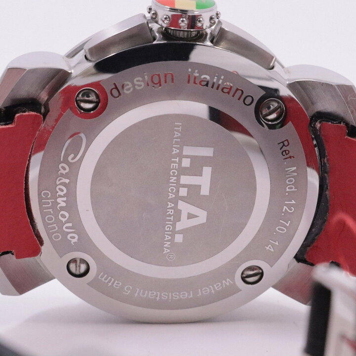 楽天市場】【中古】I.T.A. カサノバ クロノグラフ クォーツ メンズ 