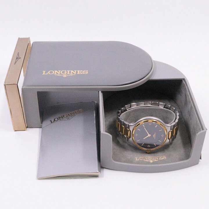 楽天市場】【中古】ロンジン コンクエスト 多機能アナデジ クォーツ 
