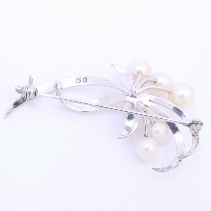 楽天市場】【中古】MIKIMOTO ミキモト リーフモチーフ ブローチ 