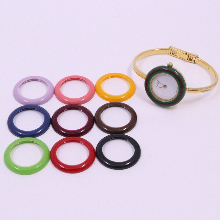 楽天市場】【中古】グッチ チェンジベゼルウォッチ クォーツ 