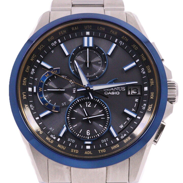 楽天市場】【中古】カシオ オシアナス クラシック ブラックマーブル  
