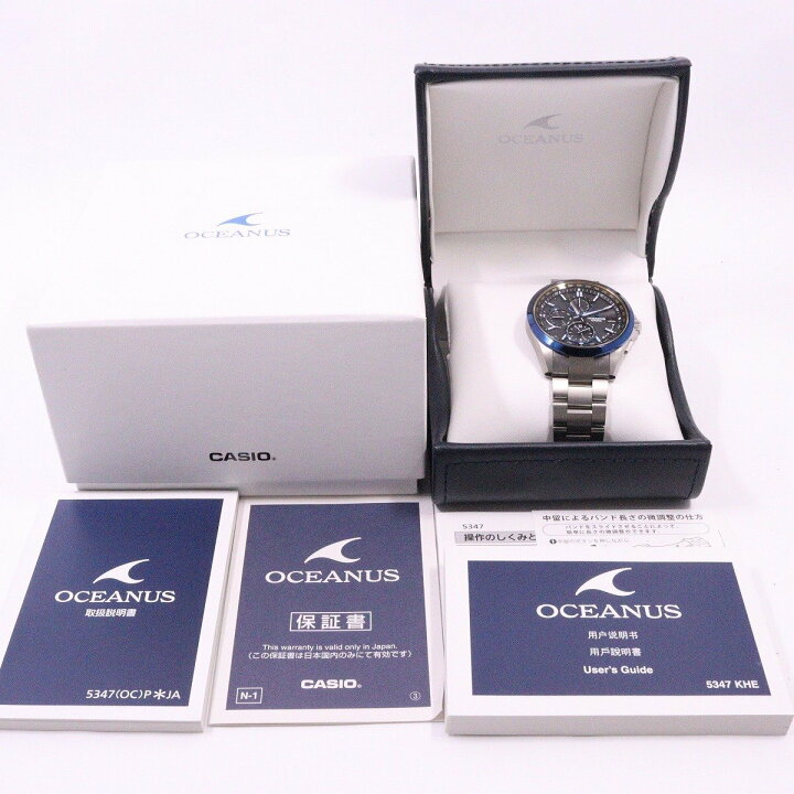 楽天市場】【中古】カシオ オシアナス クラシック ブラックマーブル  