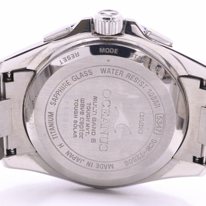 楽天市場】【中古】カシオ オシアナス クラシック ブラックマーブル  