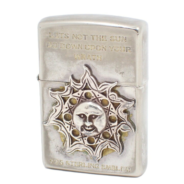 楽天市場】【中古】ZIPPO ジッポー オイルライター 太陽 シルバー 