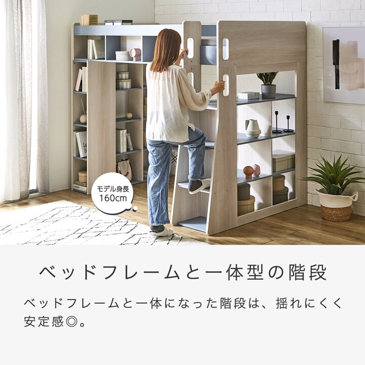 楽天市場】アイビー システムベッドシリーズ ロフトベッド システム 