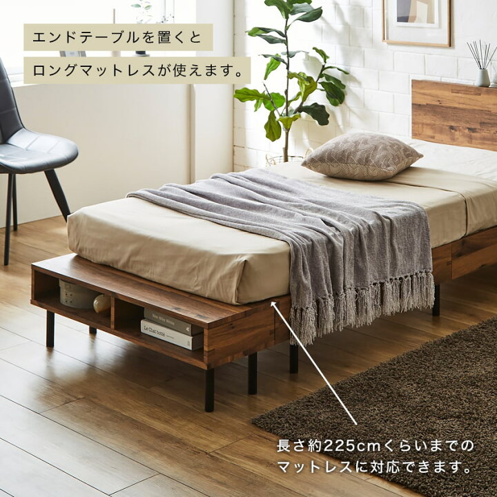 楽天市場】アーヴィング ヴィンテージ調すのこベッド ベッドフレーム 