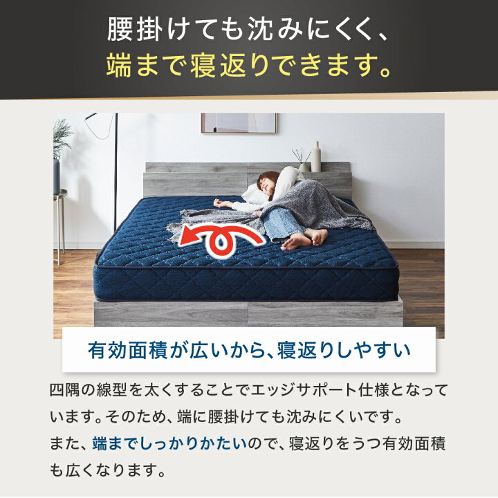 楽天市場】バリュースーパーハード ポケットコイルマットレス かなり 